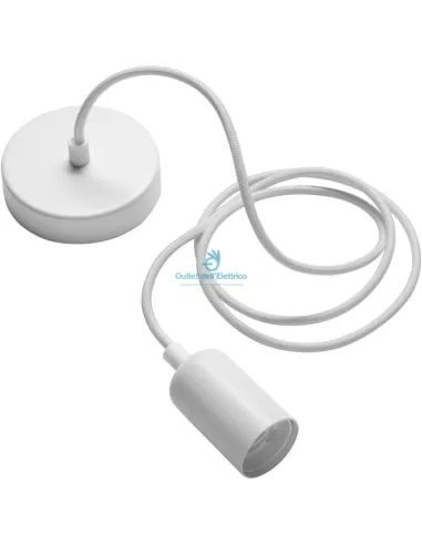 Wiva 90070001 Metallanhänger E27 undurchsichtiges Weiß